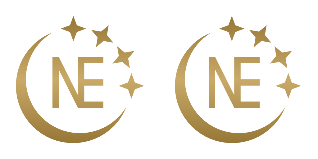 Stereoskopisches Nachtexpeditionen-Logo im Parallelblick